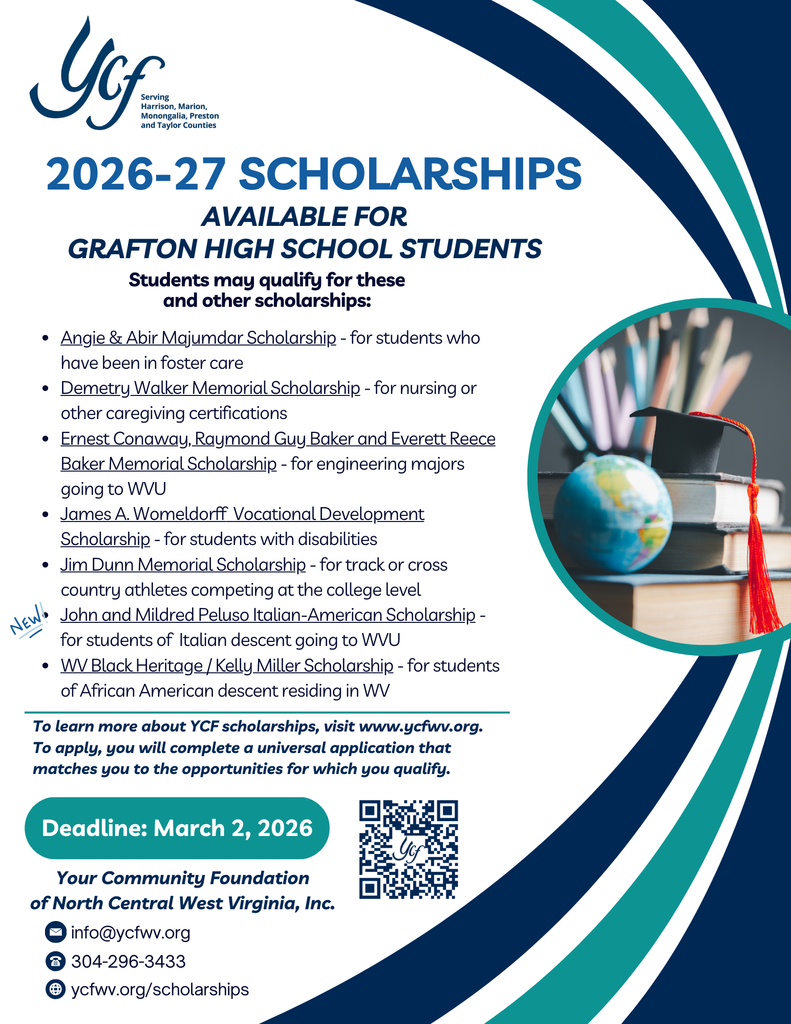 Scholarships from YCF available for GHS Seniors Class of 2026