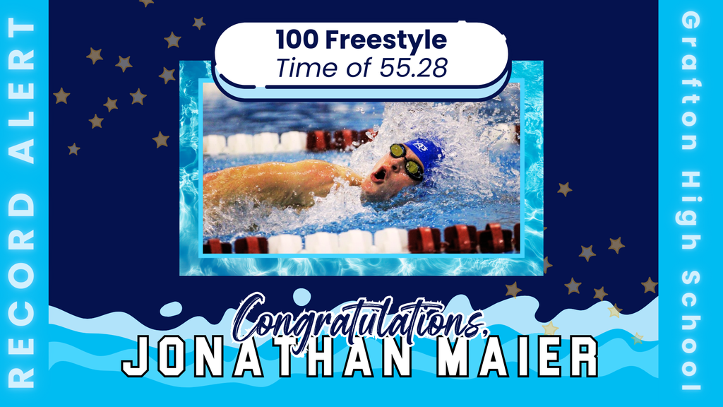 Jonathan Maier Breaks his own school record in 100 Free