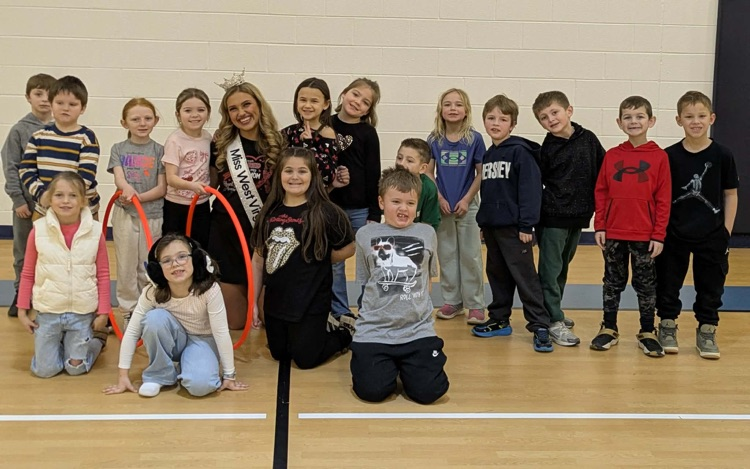 Mrs. Kirkpatrick’s class with Miss West Virginia