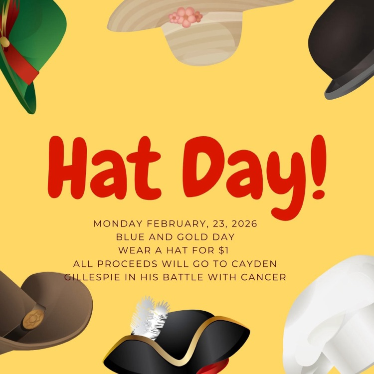 Hat Day is now Tuesday, today.