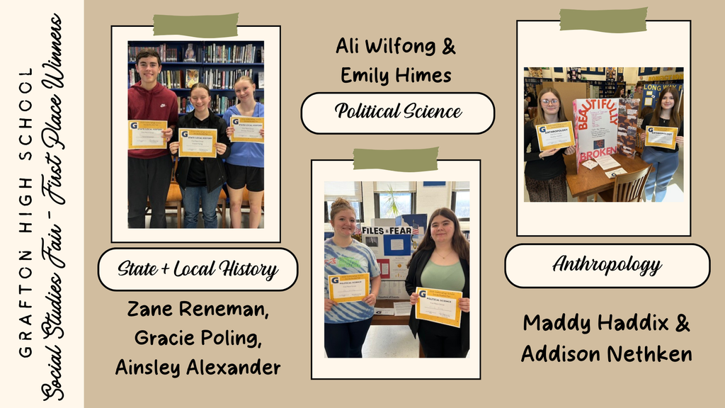2026 GHS Social Studies Fair Winners