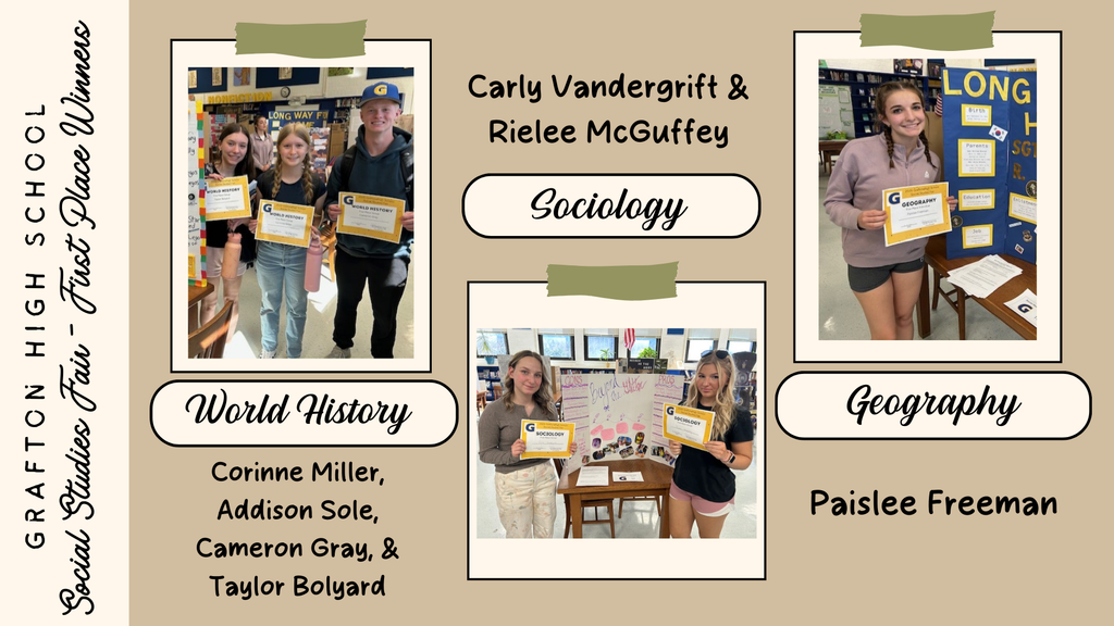 2026 GHS Social Studies Fair Winners