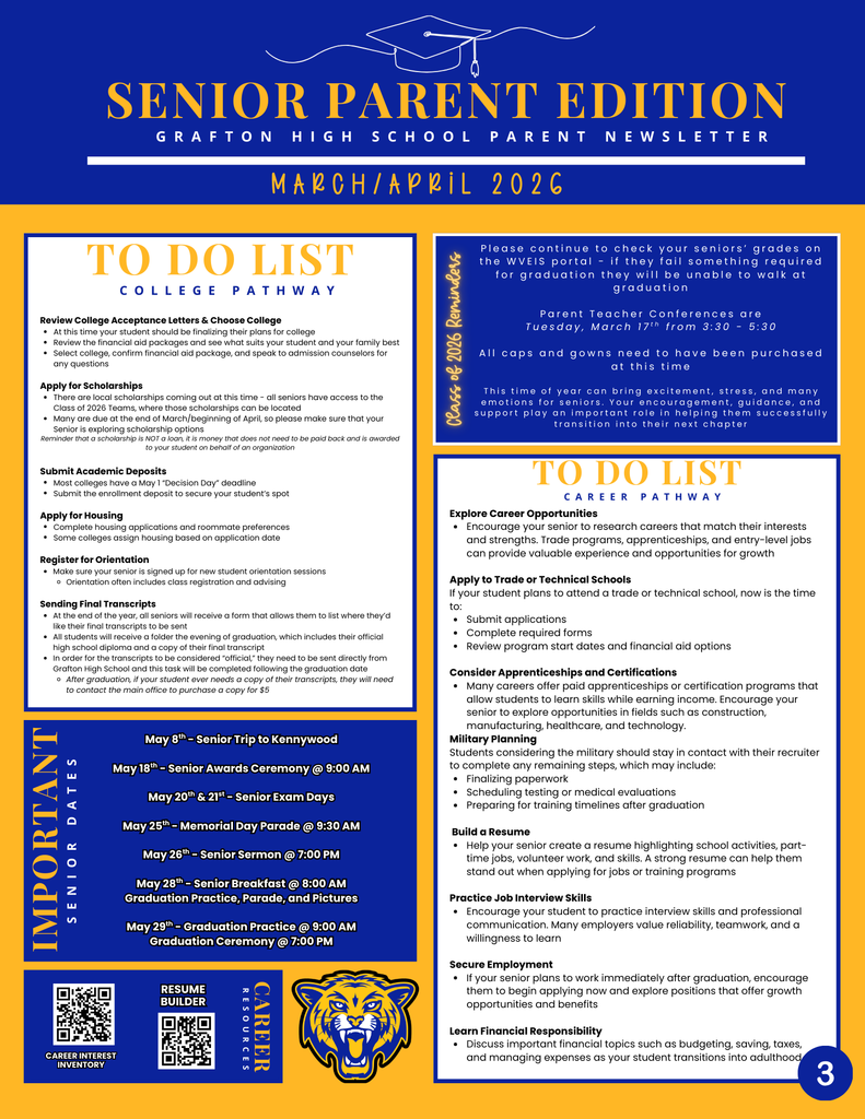 GHS March/April Newsletter