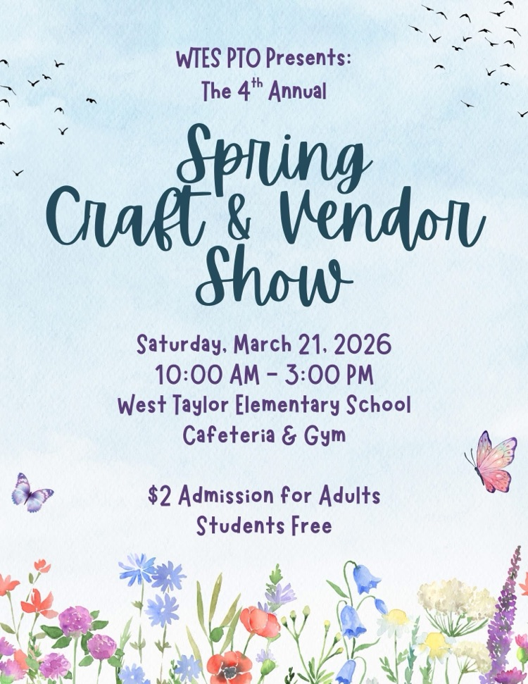 WTES Spring Craft Show Flyer
