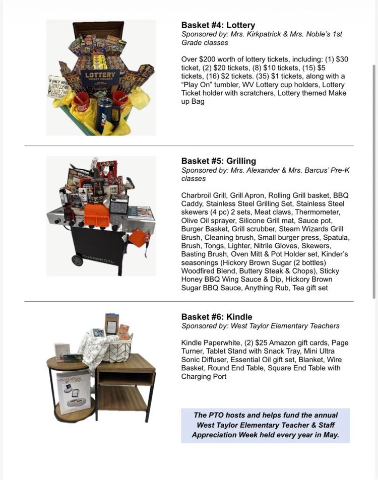 PTO Raffle Baskets
