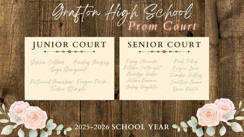 Congratulations to the 2026 GHS Prom Court