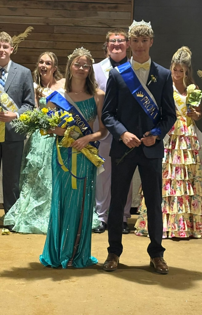 Congratulations to our Prom Queen and King- Maddy Haddix and Owen Nestor