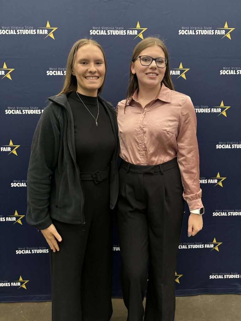 Anna Poling and Jaylin Summers - WV State Social Studies Fair Winners 2026