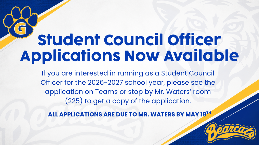 2026-2027 Student Council Applications Now Available