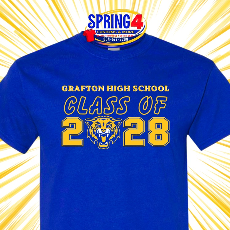 Spring 4 Customs Sale for 8th Grade Bump Up Day 