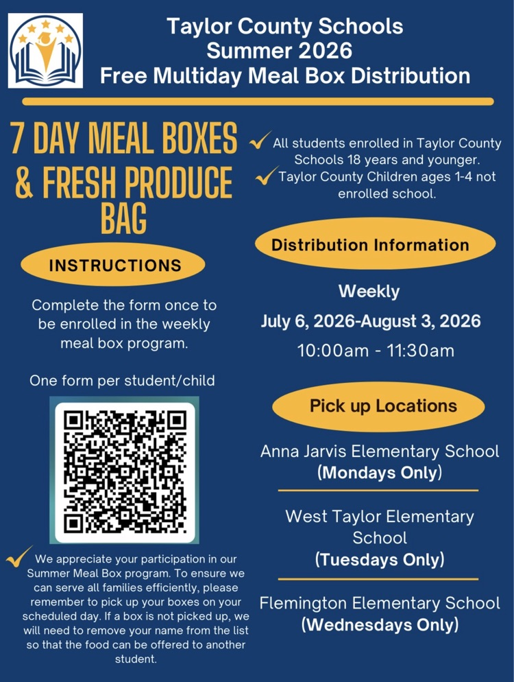 Taylor County Free Multi Day Meal Program 