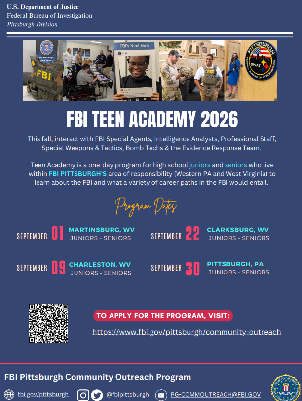 FBI Teen Academy Pittsburgh Outreach