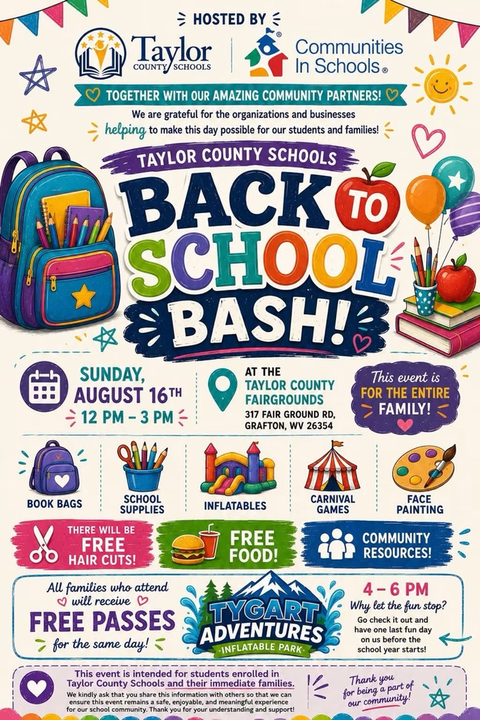 2026 Taylor County Back to School Bash
