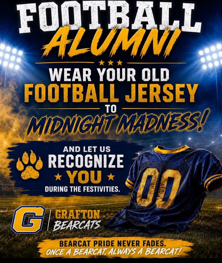 Reminder to GHS football alumni to wear their jerseys! 
