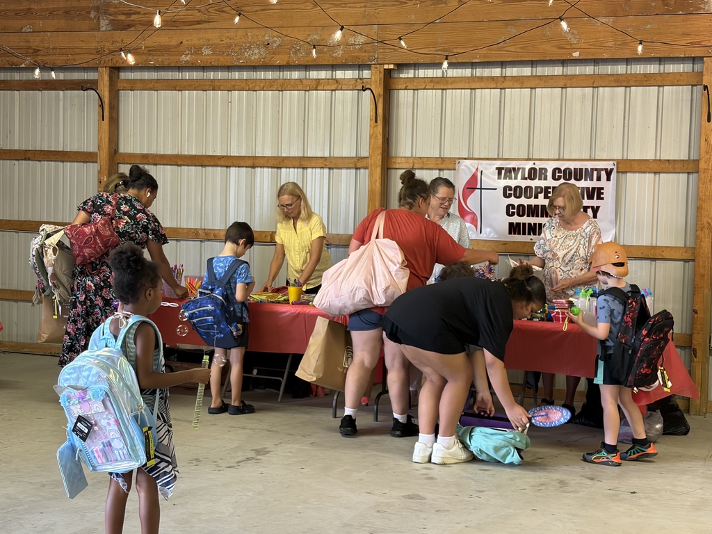 students and families visiting local community partners and resources