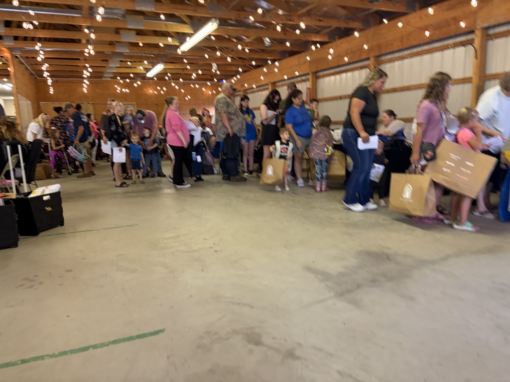 students and families visiting local community partners and resources