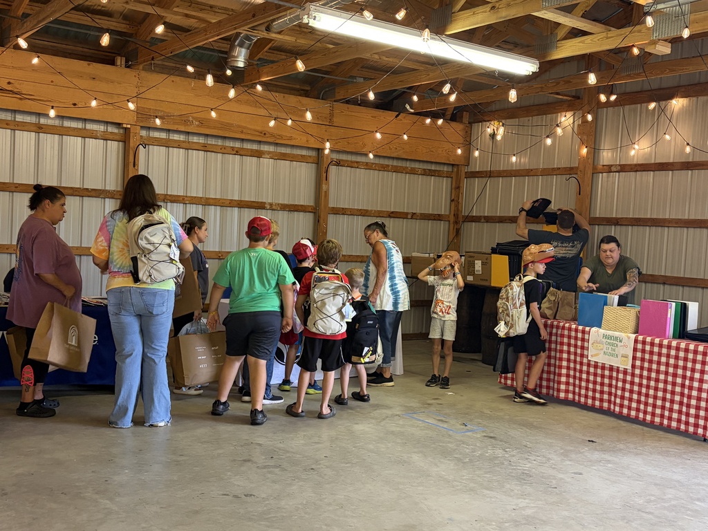 students and families visiting local community partners and resources