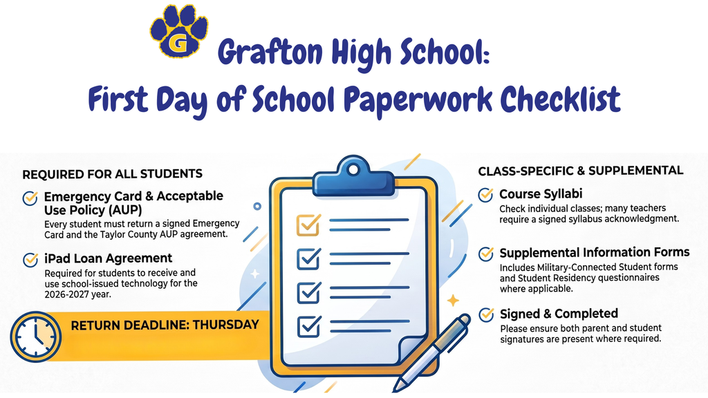 First Day of School Paperwork