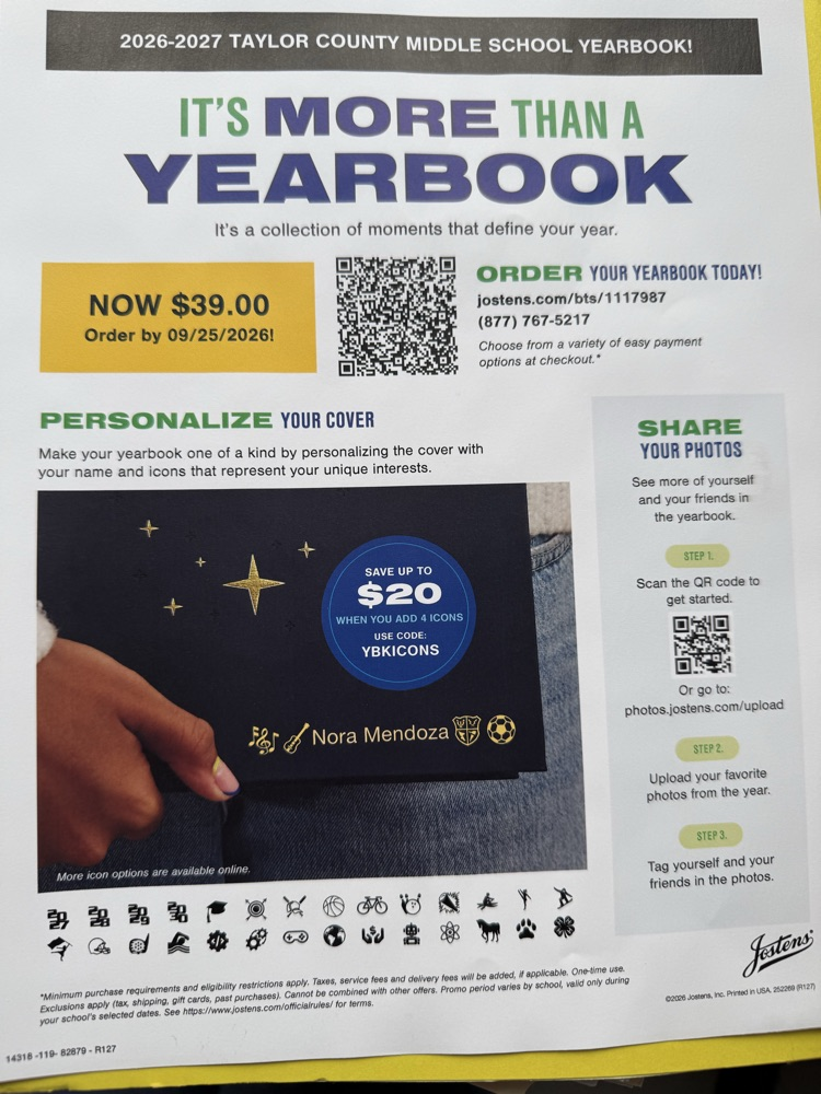 order your yearbooks