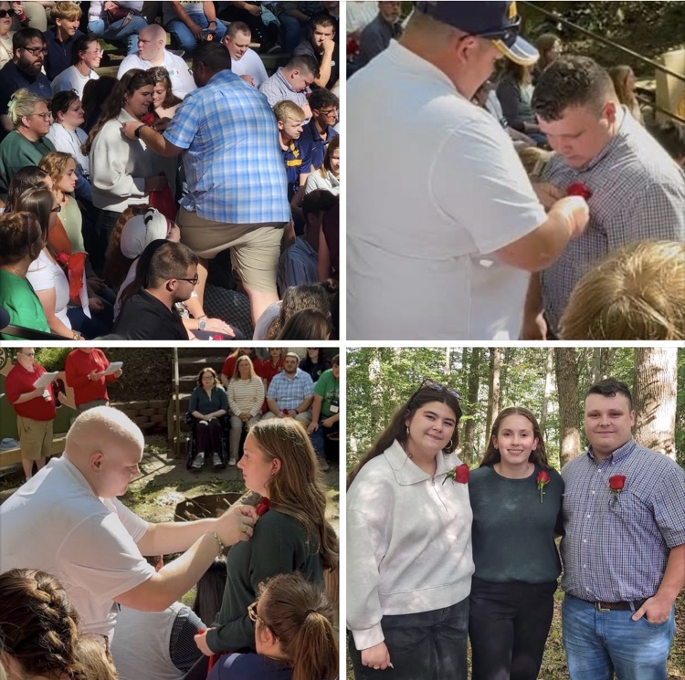 These are photos of the 4H members who are Bearcat alumni who received the honor of being inducted into their honor chapter for WV. 