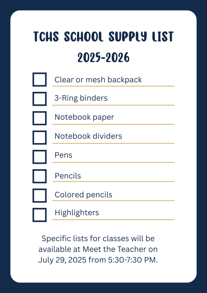 School Supply List