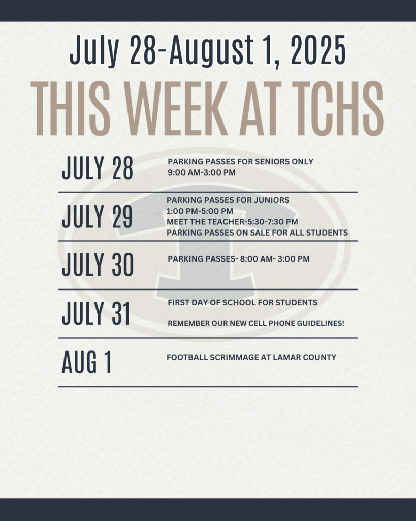 This Week at TCHS