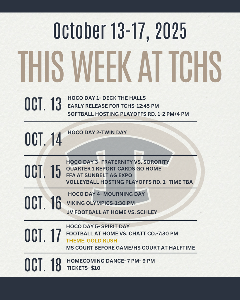 This Week at TCHS