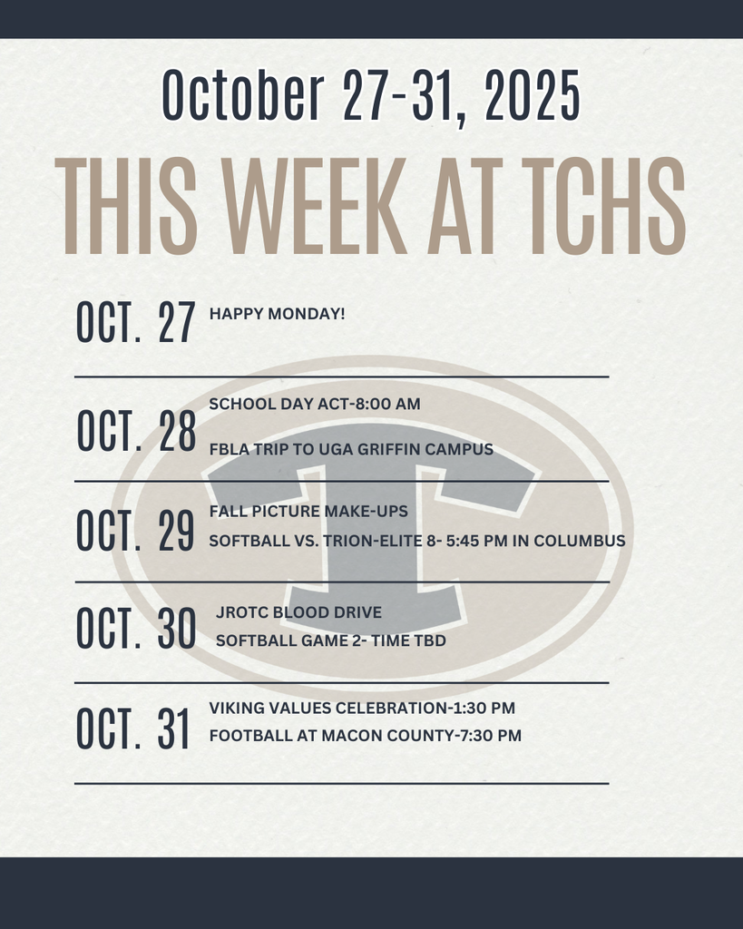 This Week at TCHS
