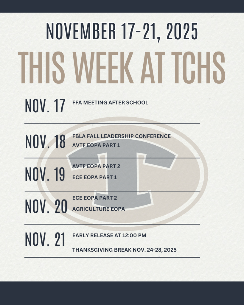 This Week at TCHS