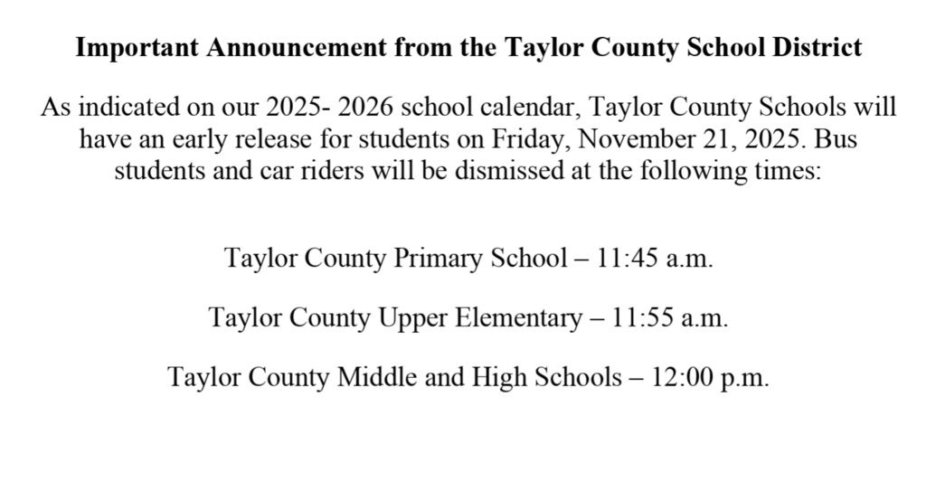 Early Release Friday