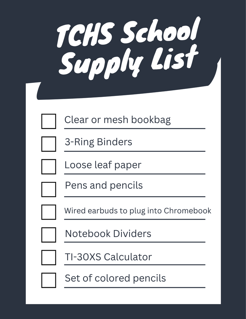 School Supply List