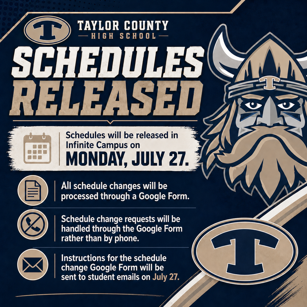 Schedules released