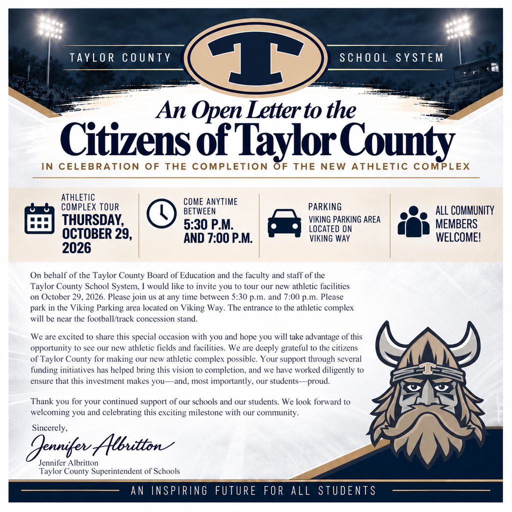 An Open Letter to the Citizens of Taylor County