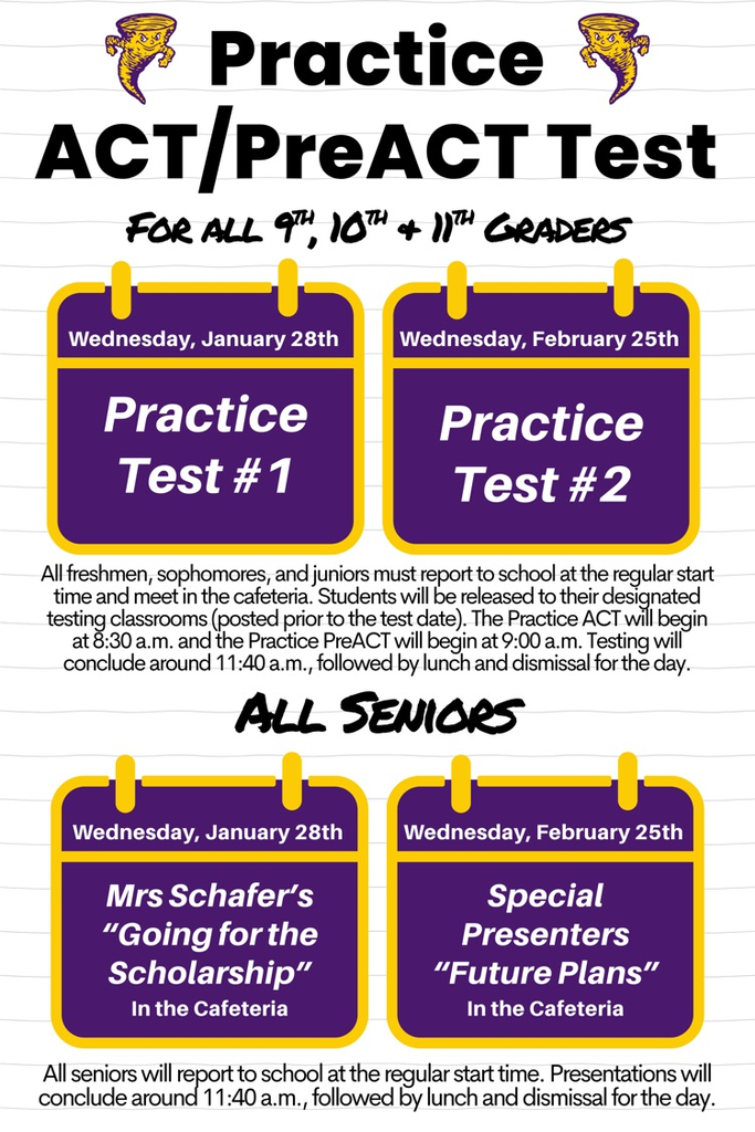 Practice Test for Pre-ACT 9, Pre-ACT 10, &  ACT