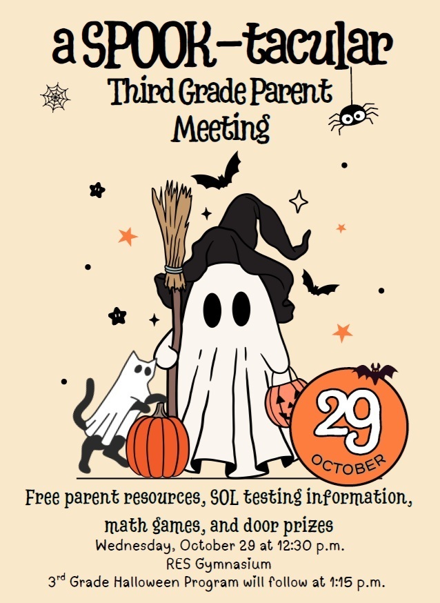 Title I FEM Meeting and 3rd grade program invitation