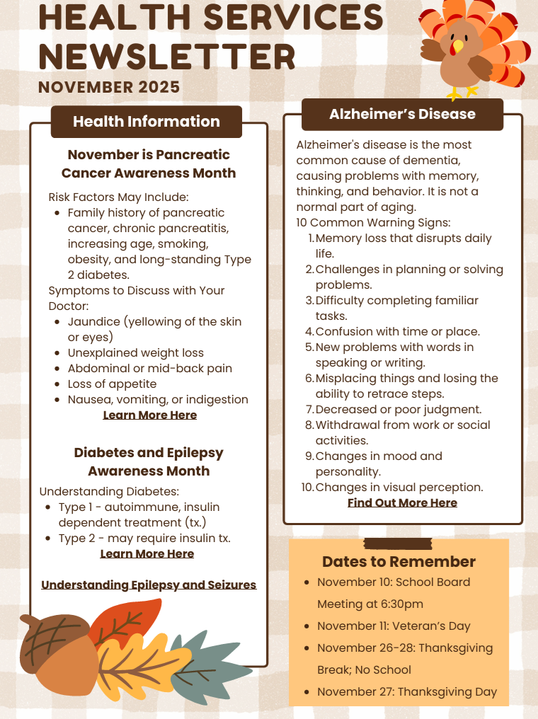 TCPS November 2025 Health Services Newsletter