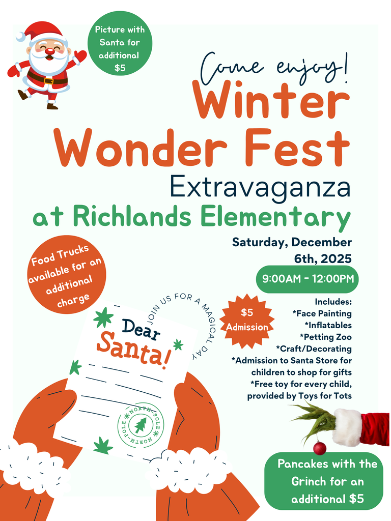Everyone in the community is invited to attend the RES Winter Wonder Fest on December 6, 2025 from 9:00-12:00.