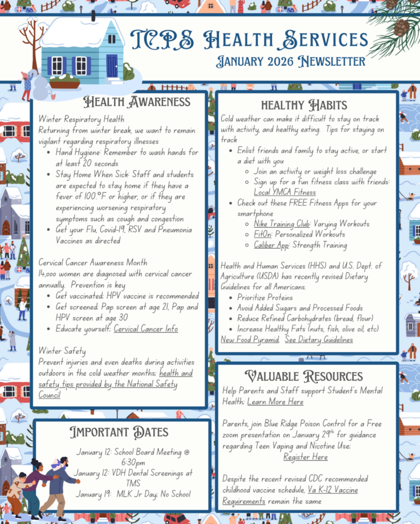 TCPS Health Services Newsletter January 2026