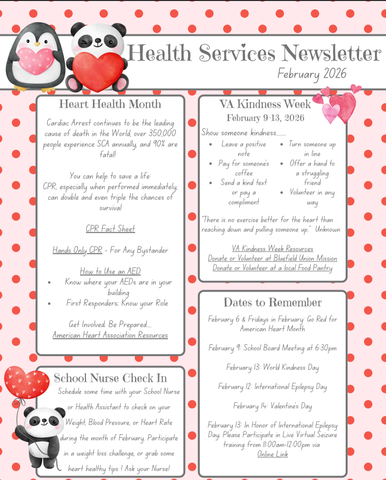 TCPS February 2026 Health Services Newsletter