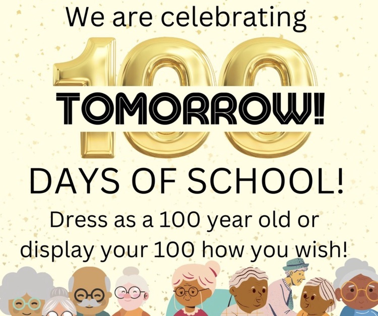 100 days of school tomorrow