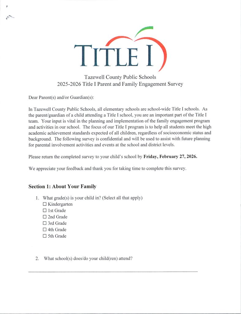 Title 1 survey