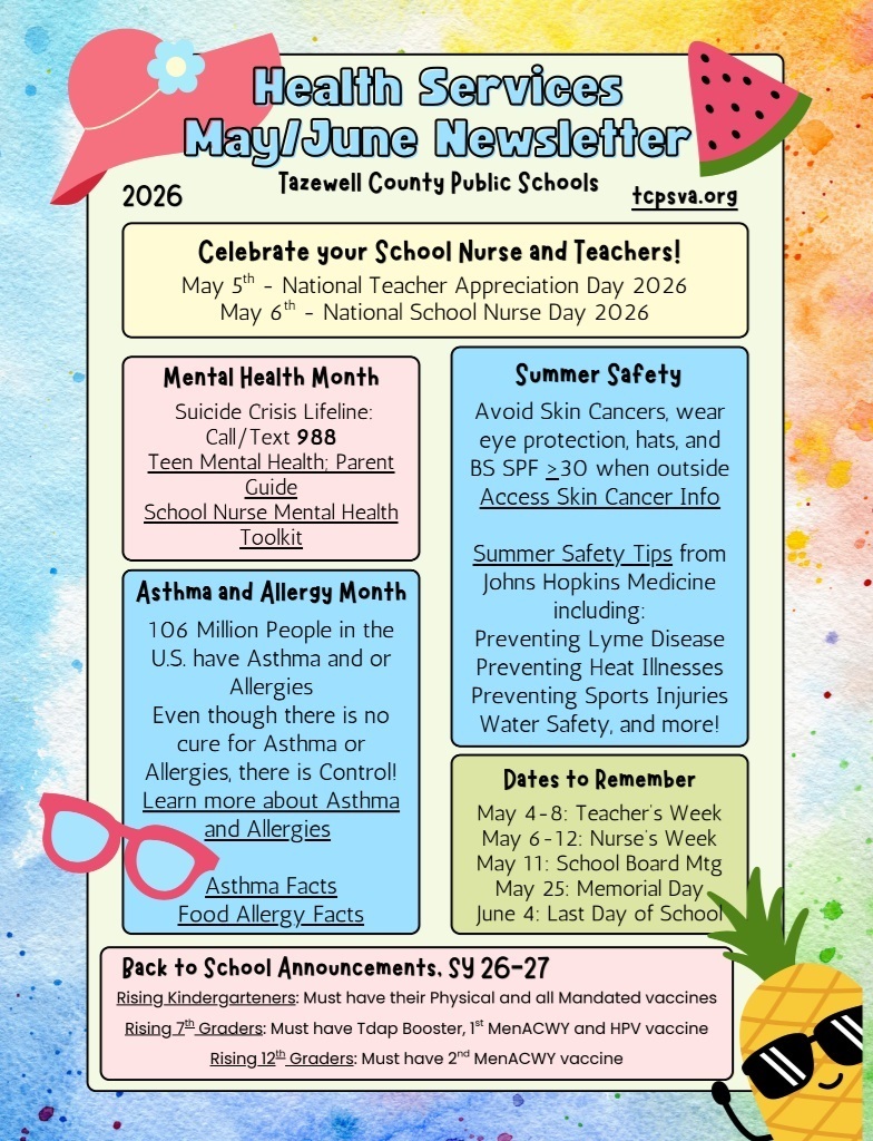 May/June 2026 TCPS Health Services Newsletter
