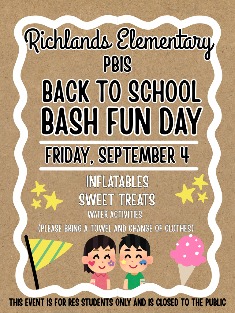 RES PBIS Back to School Fun Day - September 4, 2026