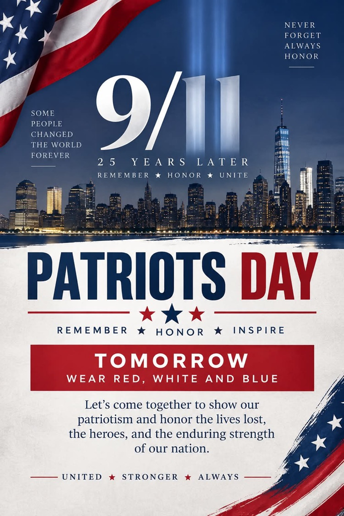 Wear Red, White & Blue 