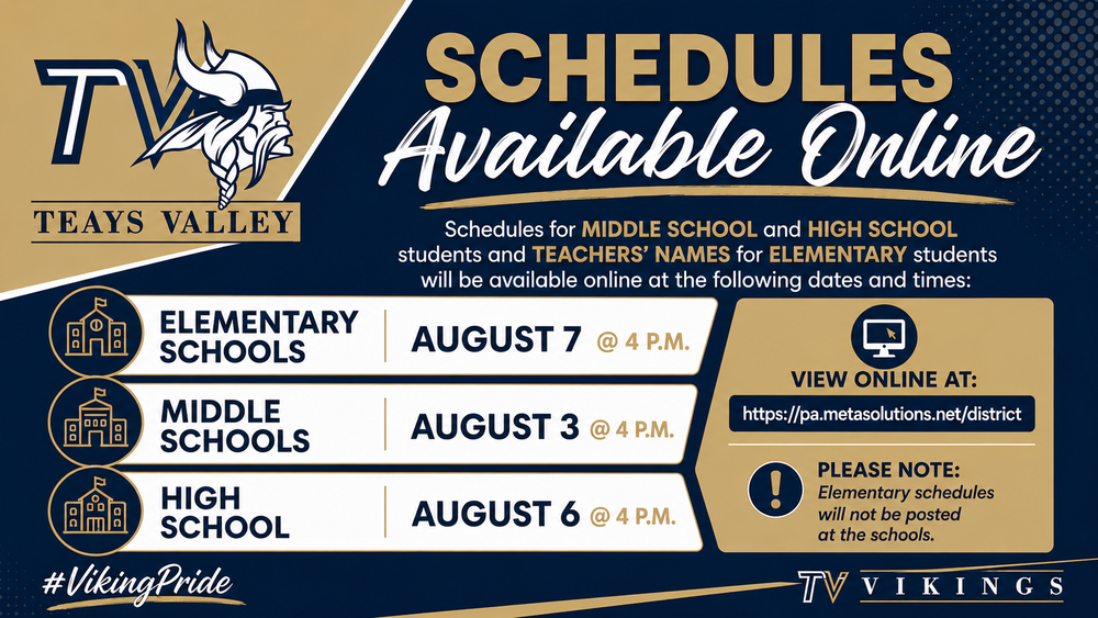 Schedules available Online