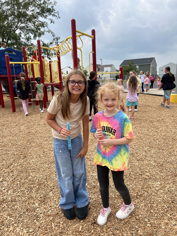 popsicles on the playground.