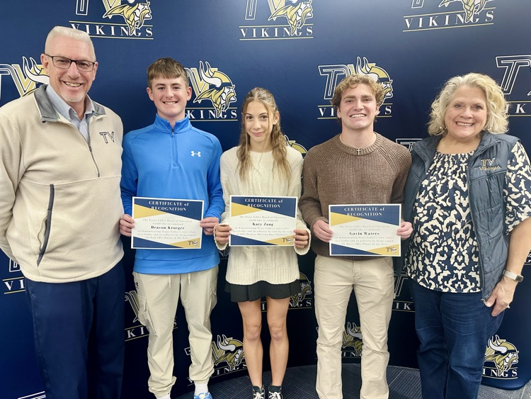 Board Meeting athlete recognition 