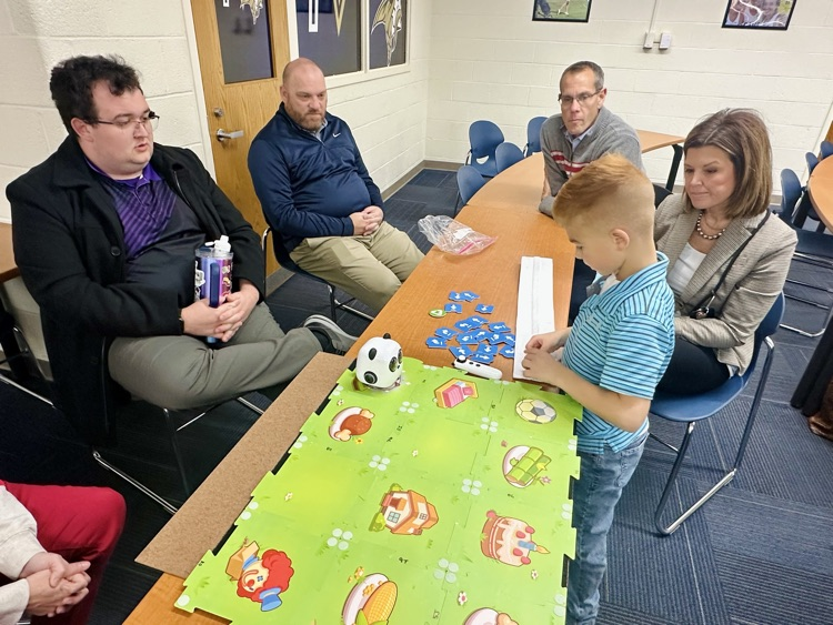 STEM students at the Board Meeting 