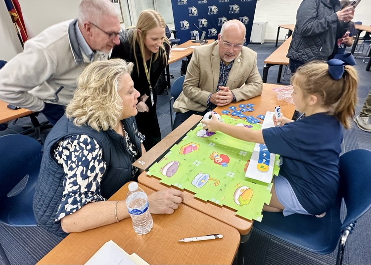 STEM students at the Board Meeting 