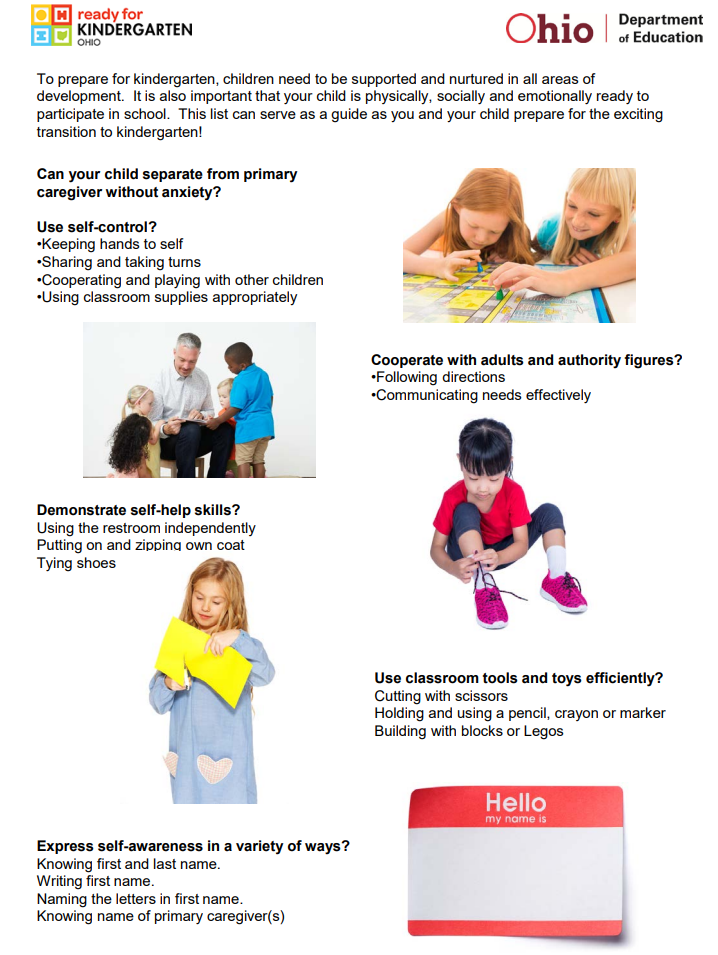 Kindergarten Readiness